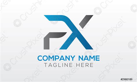 Initial Px Letter Logo With Creative Modern Business Typography Vector