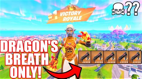 The Dragons Breath Shotgun Only Challenge In Fortnite Youtube