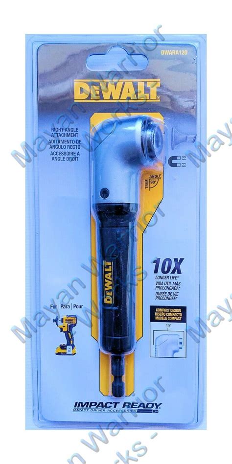 DEWALT Right Angle Attachment Impact Ready DWARA120 Magnetic