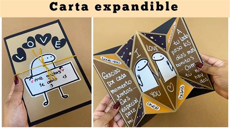 Regalo Hecho A Mano Carta Expandible De Amor Youtube