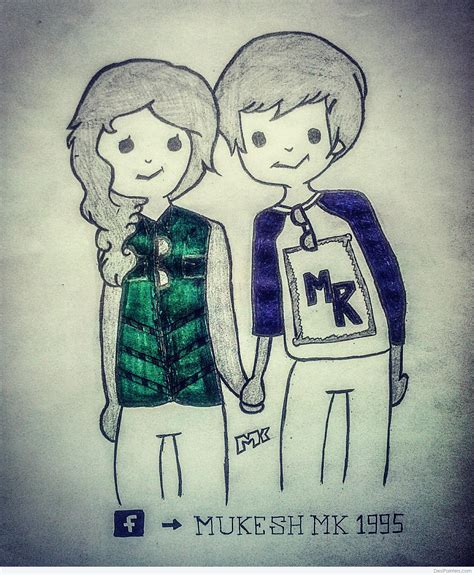 Cute Drawings Of Couples Holding Hands