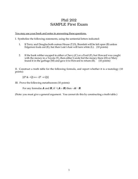 2 Questions Solution Of Introduction To Symbolic Logic Exam Phil 202 Docsity