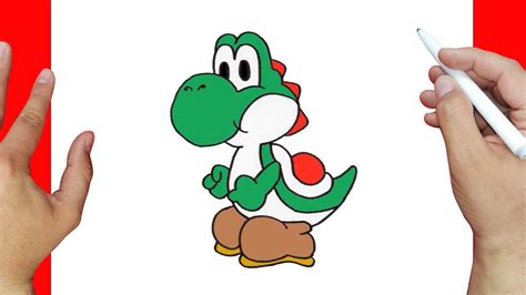 Como Dibujar A Yoshi De Mario Bros Paso A Paso Y Muy Facil Dibujos