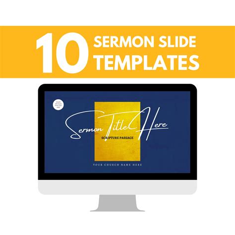 10 Sermon Slide Templates Fully Customizable 1920x1080 Pixels Etsy