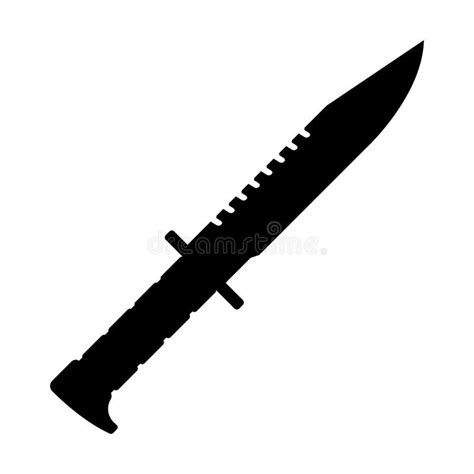 Army Knife Black Silhouette Stock Vector - Illustration of edge, icon ...