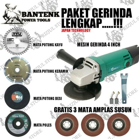 Jual Paket Gerinda Lengkap Dengan Mata Mata Potong Kayu Keramik