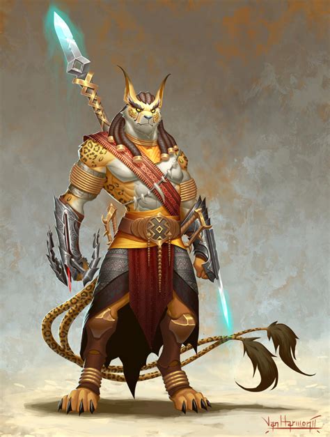 Tabaxi Ranger By VanHarmontt On DeviantArt Fantasy Character Art Cat