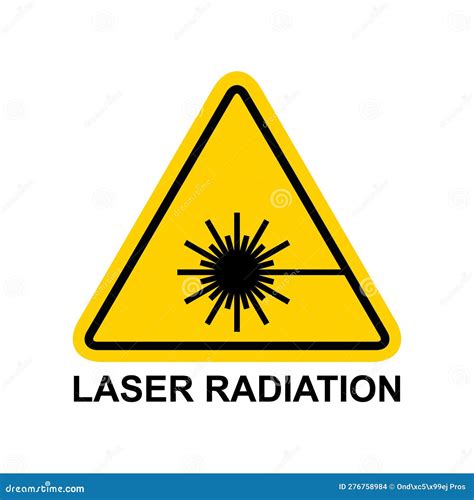 Laser Radiation Danger Label Icon Safety Protection Information Symbol