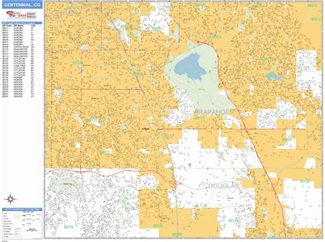 Centennial Colorado Map