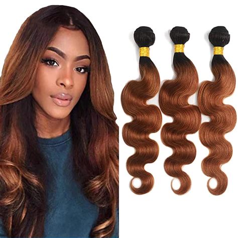 Amazon Biottihair Ombre Bundles Human Hair Brown Bundles Body