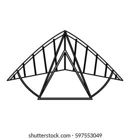 Roof Metal Trusses Constructions Set On Stock Vector Royalty Free