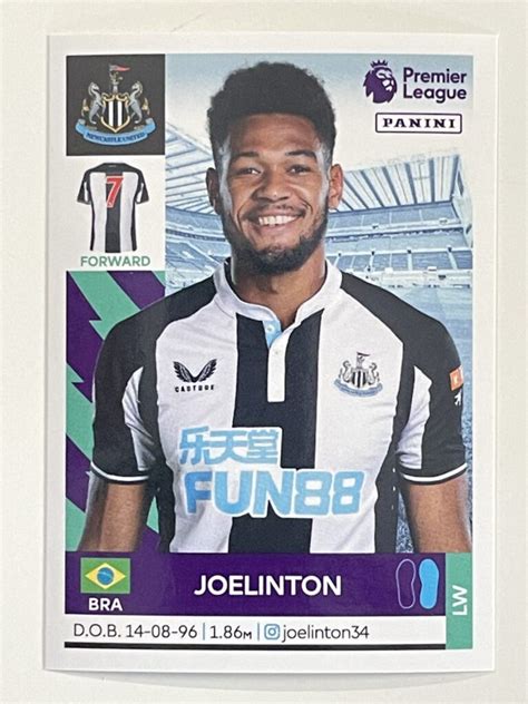 454 Joelinton Base Newcastle United Panini Premier League 2022 Sticker