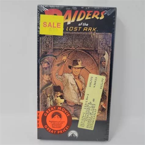 Indiana Jones Raiders Of The Lost Ark Vhs Sealed W Watermark