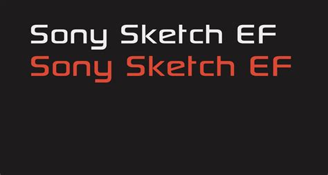 Sony Sketch Ef Free Font What Font Is