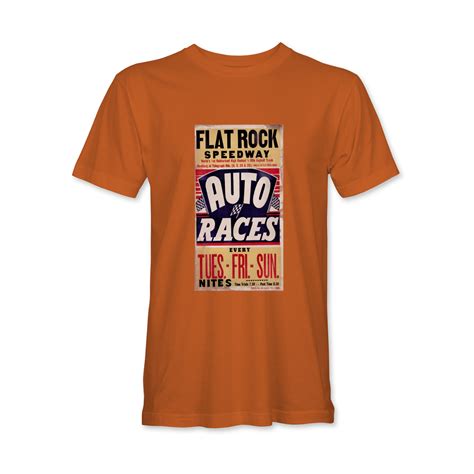 Retro Flatrock Speedway T Shirt Flat Rock Speedway