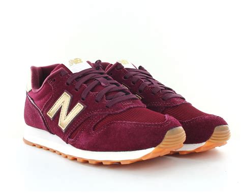 New Balance 373 Femme Suede Bordeaux Or Gomme