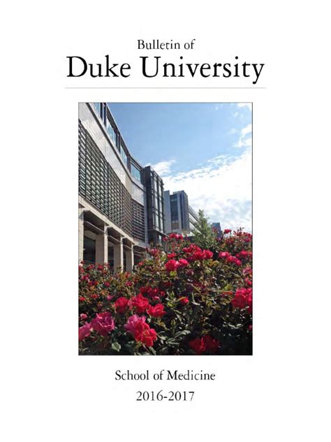 Duke SOM 2016-2017 | PDF | University Of Pittsburgh School Of Medicine ...