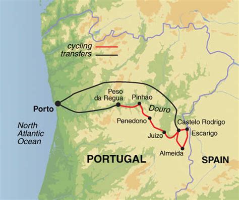 Douro Valley Portugal Wine Map