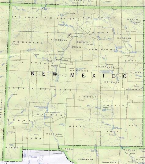 New Mexico Base Map