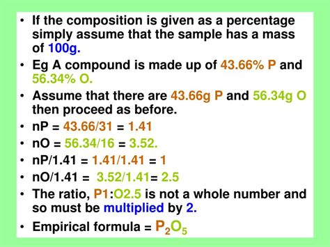 Ppt Empirical Formulae Powerpoint Presentation Free Download Id