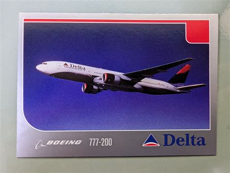 Delta Airlines Collector cards Pilot trading card list — Wood By Wright