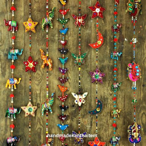 Handmade Rajasthani Strings Hanging Decorations Garland Mobile Etsy