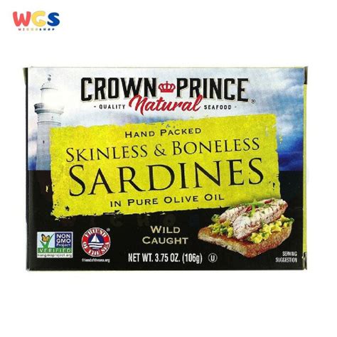 Crown Prince Natural Skinless Boneless Sardines In Olive Oil G