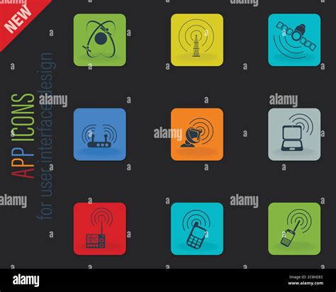 Radio Signal Simple Vector Icons Stock Vector Image Art Alamy