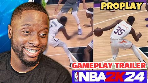 Nba 2k24 Gameplay Trailer With Proplay Reaction Youtube