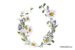 Watercolor Wildflowers Wreath PNG Graphic By Elena Dorosh Art