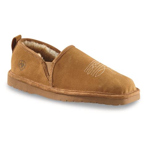 Ariat Mens Lasso Suede Slippers 723271 Slippers At Sportsmans Guide