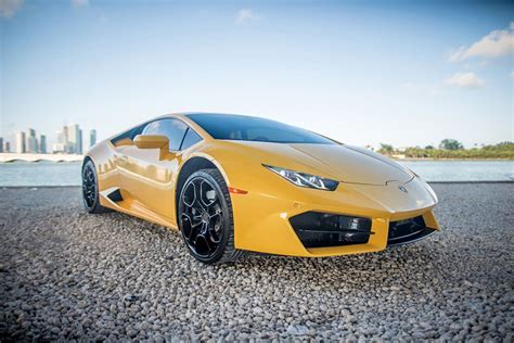 Lamborghini Huracan Yellow Premier Auto Los Angeles