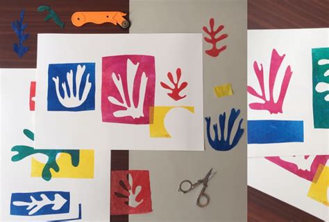 Drawing With Scissors Create A Collage Inspired By Matisse S Cut Outs Obby