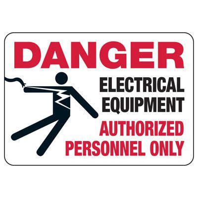 Danger Electrical Equipment Signs | Danger Sign.com | Emedco