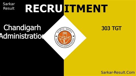 Chandigarh Administration Recruitment 2024 Eligibility Apply Online