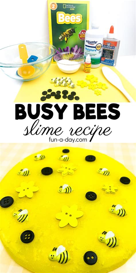 Bee Slime Recipe to Make with Kids - Fun-A-Day!