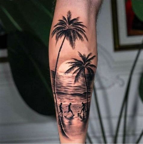 Pin By Julia Omelnitzki On Jens Beach Tattoo Palm Tattoos Beach