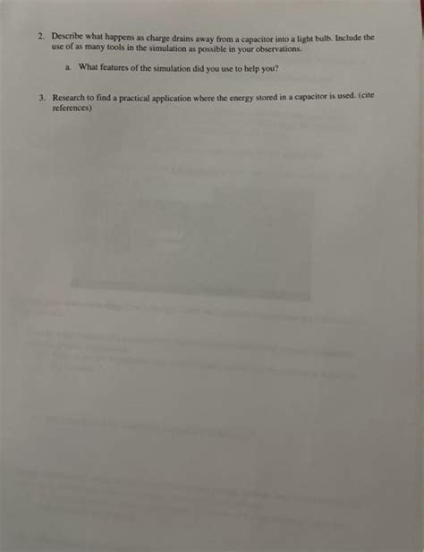 Solved Capacitor Lab Basics Inquiry Into Capacitor Design