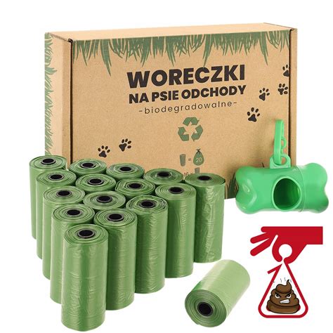 Bio Worki Woreczki Psa Na Kupy Odchody Szt Etui Biodegradowalne