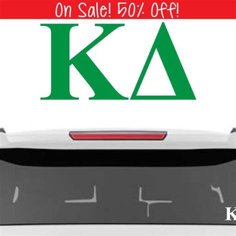 Kappa Delta Decal Kd Decal Sorority Car Decals Sorority Etsy