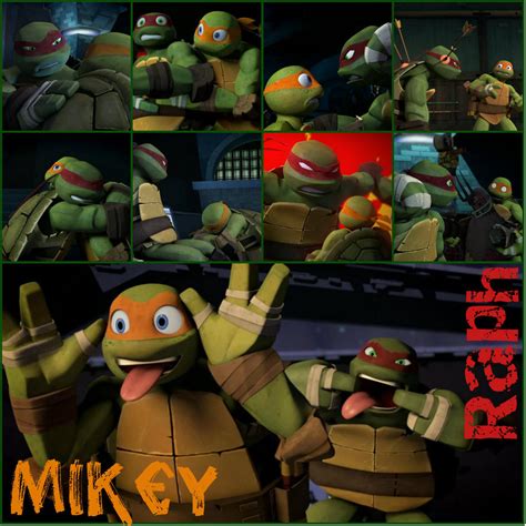 TMNT:: Raph and Mikey: collage by Culinary-Alchemist on DeviantArt