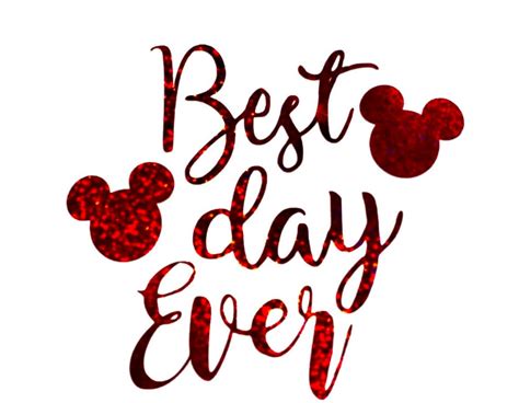 Best Day Ever Disney World Visit Mickey Mouse Red Etsy