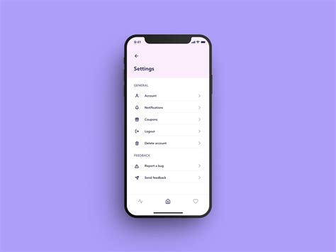 Ui Settings Page Mobile App Design Inspiration