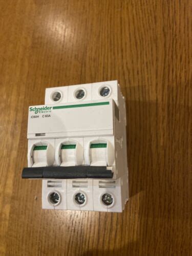 Schneider MCB C63 Acti9 IC60H Type C 63A Triple Pole 3 Phase