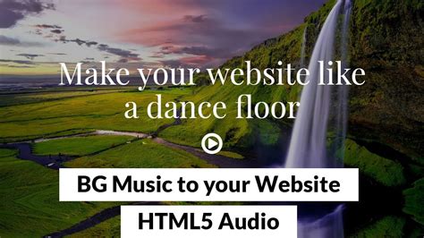 How To Add Background Music To Your Website Using Html Css And Jquery