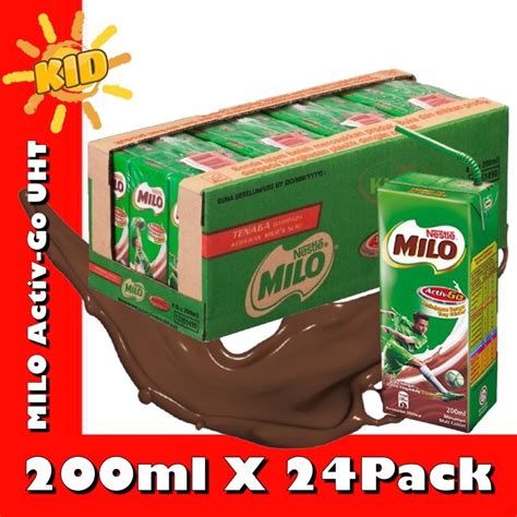 Nestle MILO Activ Go UHT 200ml X 24 125ml X 40 Milo Kotak Shopee