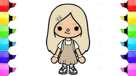 How To Draw Toca Life World Character 1 By Binaracraft Tocaboca Diy