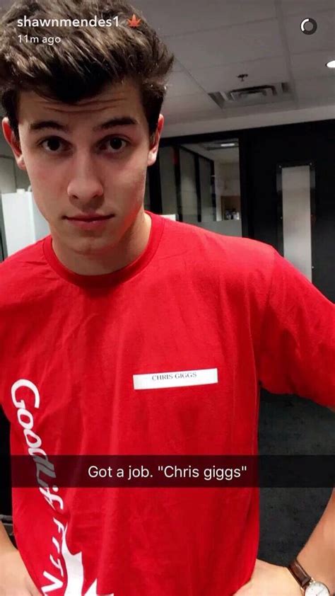 Shawn Mendes Snapchat