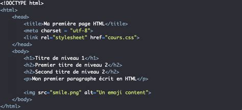 Exemple De Code Html Pour Site Web Le Meilleur Exemple