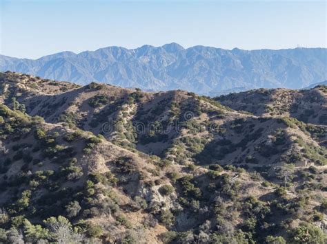 Hiking Trail Around San Gabriel Mountain Stock Image - Image of states ...